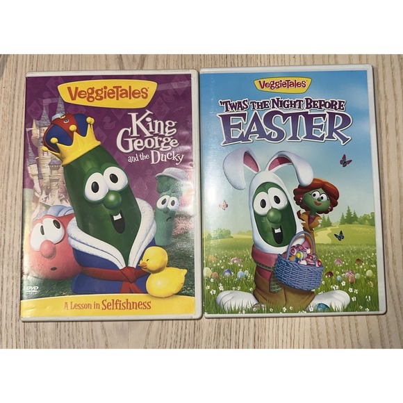 Other - VeggieTales King George/Ducky &‎ Night Before Easter DVD Set of 2010-2012 Kids